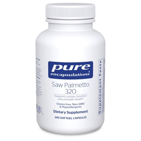 Pure Encapsulations Saw Palmetto 320 - Fatty Acids & Other Essential Nutrients to Support Metabolism & Urinary Function* - With Saw Palmetto Extract - 240 Softgel Capsules