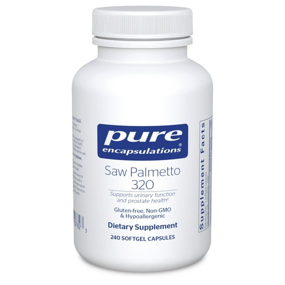Pure Encapsulations Saw Palmetto 320 - Fatty Acids & Other Essential Nutrients to Support Metabolism & Urinary Function - With Saw Palmetto Extract - 240 Softgel Capsules