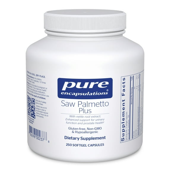 Pure Encapsulations Saw Palmetto Plus | with Nettle Root Extract to Support Urinary Function* | 250 Softgel Capsules