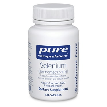 Pure Encapsulations Selenium (Selenomethionine) | Antioxidant Supplement for Immune System, Collagen and Thyroid Support* | 180 counts
