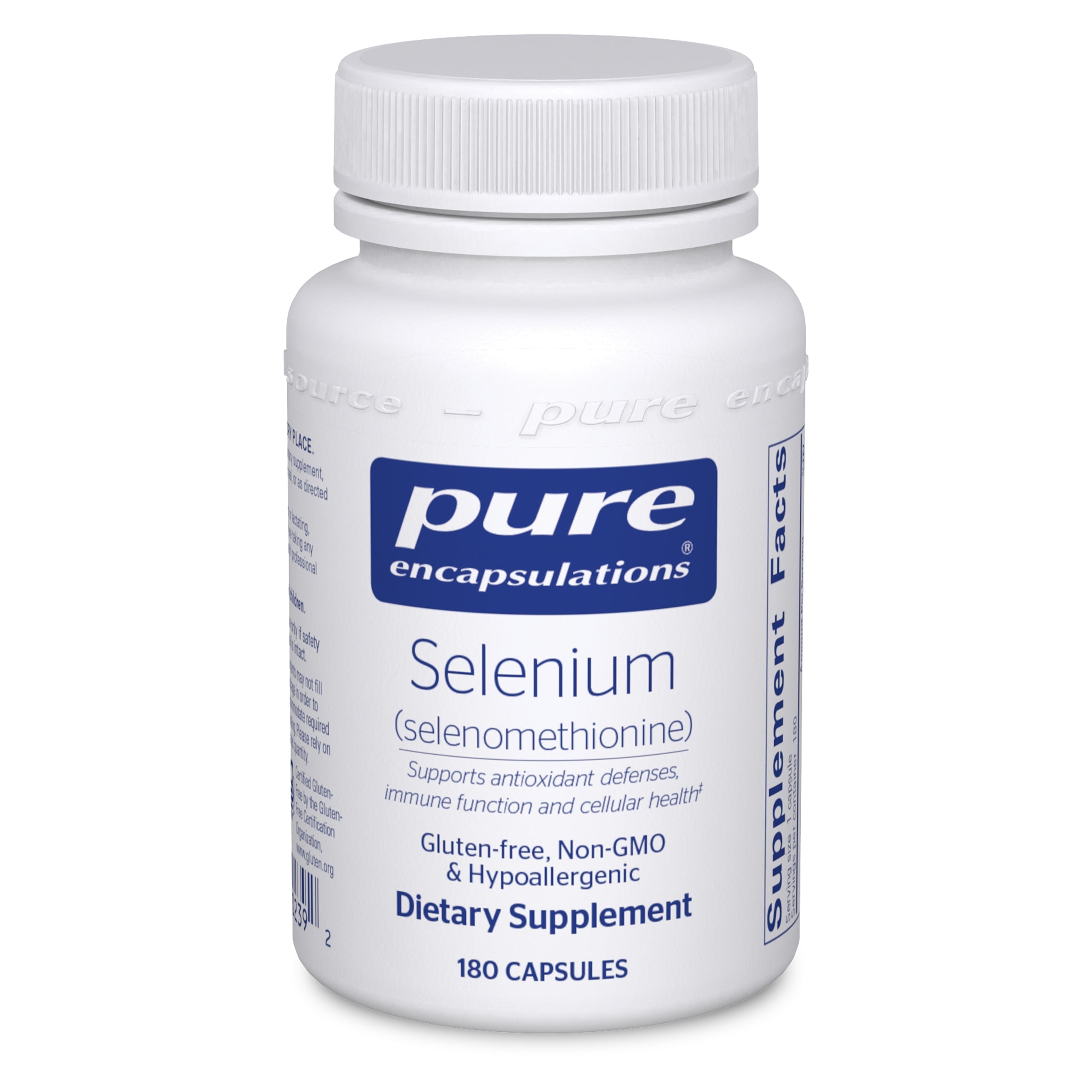 Pure Encapsulations Selenium Selenomethionine | Antioxidant Supplement for Immune System, Prostate, Collagen and Thyroid Support | 180 Capsules
