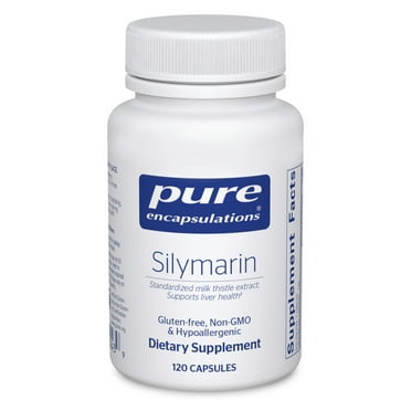 Pure Encapsulations Silymarin | Milk Thistle Extract Supplement for Liver Support and Antioxidant Activity* | 120 counts