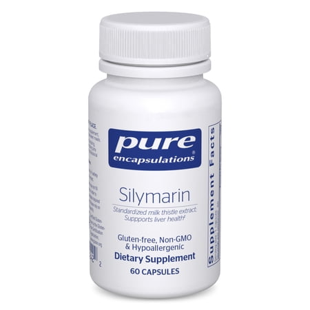 Pure Encapsulations Silymarin - 250 mg Milk Thistle Per Capsule - Liver Health Support* - Antioxidants Supplement - Non-GMO & Vegan - 60 Capsules