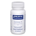 thumbnail image 1 of Pure Encapsulations Synergy K - With Vitamin K1, K2 & D3 - Supports Bones, Blood Vessels, Vascular Elasticity & Calcium Utilization* - Includes Cholecalciferol - Gluten Free & Non-GMO - 60 Capsules, 1 of 9