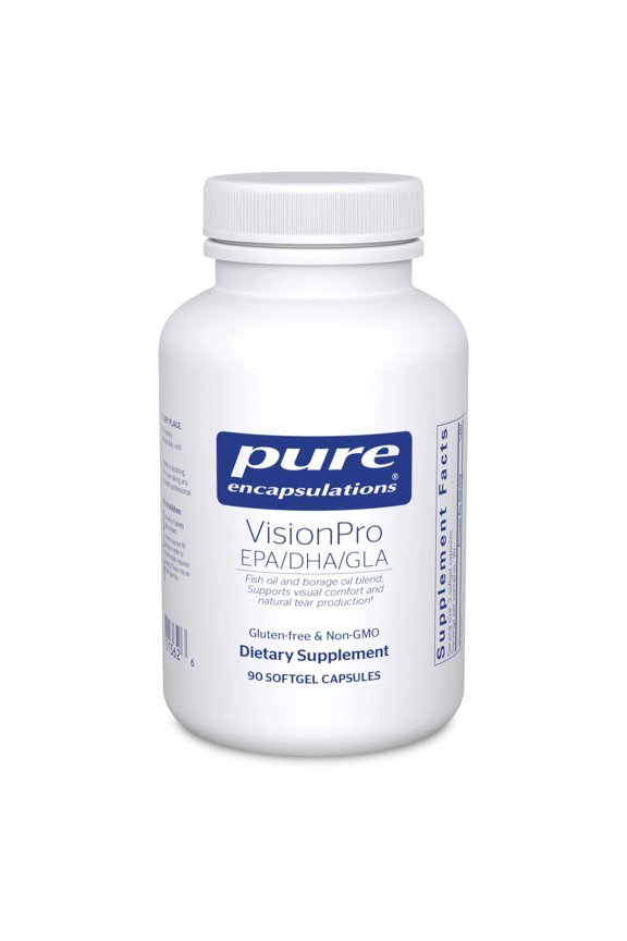 VisionPro EPA/DHA/GLA | Supports Natural Tear Production and Retention of Eye Moisture* | 90 Softgel Capsules