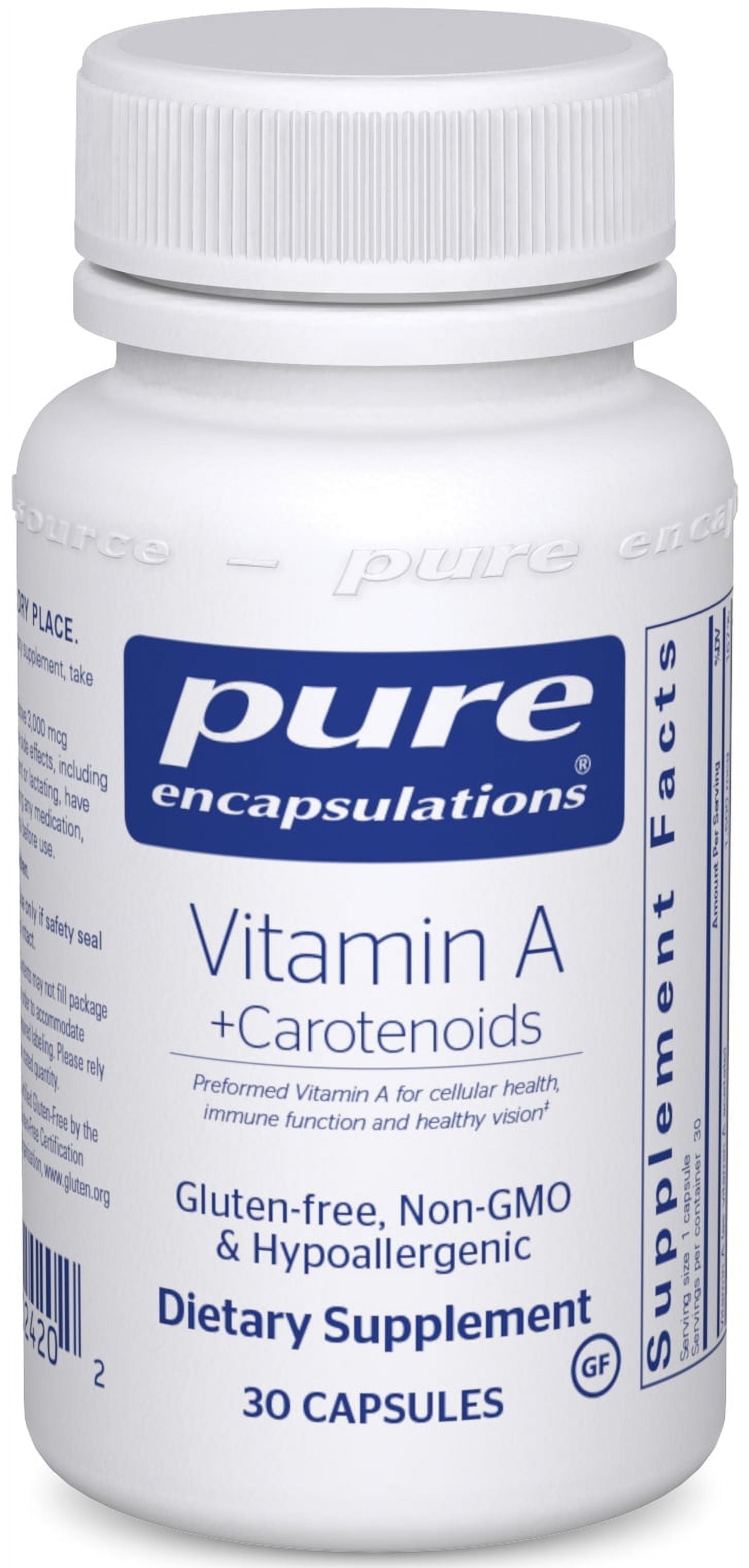 Pure Encapsulations Vitamin A + Carotenoids (Lutein, Zeaxanthin, and
