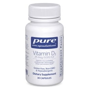 Pure Encapsulations Vitamin D3 25 mcg 1,000 IU - Supplement to Support Bone, Joint, Breast, Heart, Colon & Immune Health* - With Premium Vitamin D - 30 Capsules
