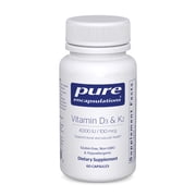 Pure Encapsulations Vitamin D3 & K2, Bone & Vascular Health*, 60 Count