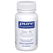 Pure Encapsulations Zinc 15 mg, Supports Immune System*, 60 Count