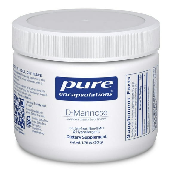 Pure Encapsulations D-Mannose Powder - For Urinary Tract Support - Urinary Tract Support & Bladder Health* - Easy Dissolve Powder - Non-GMO & Vegan - 1.76 oz