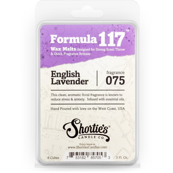 Pure English Lavender Wax Melts - Highly Scented + Essential & Natural Oils - Shortie's Candle Company