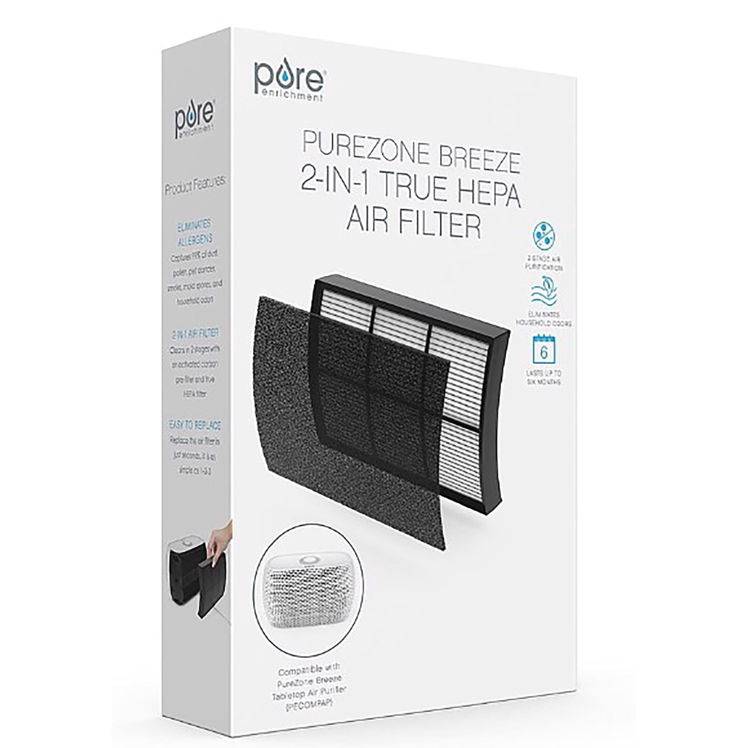 Pure Effect Filter Pure Enrichment, Air Purifier Filter, 0.45 oz, True HEPA with Carbon ...