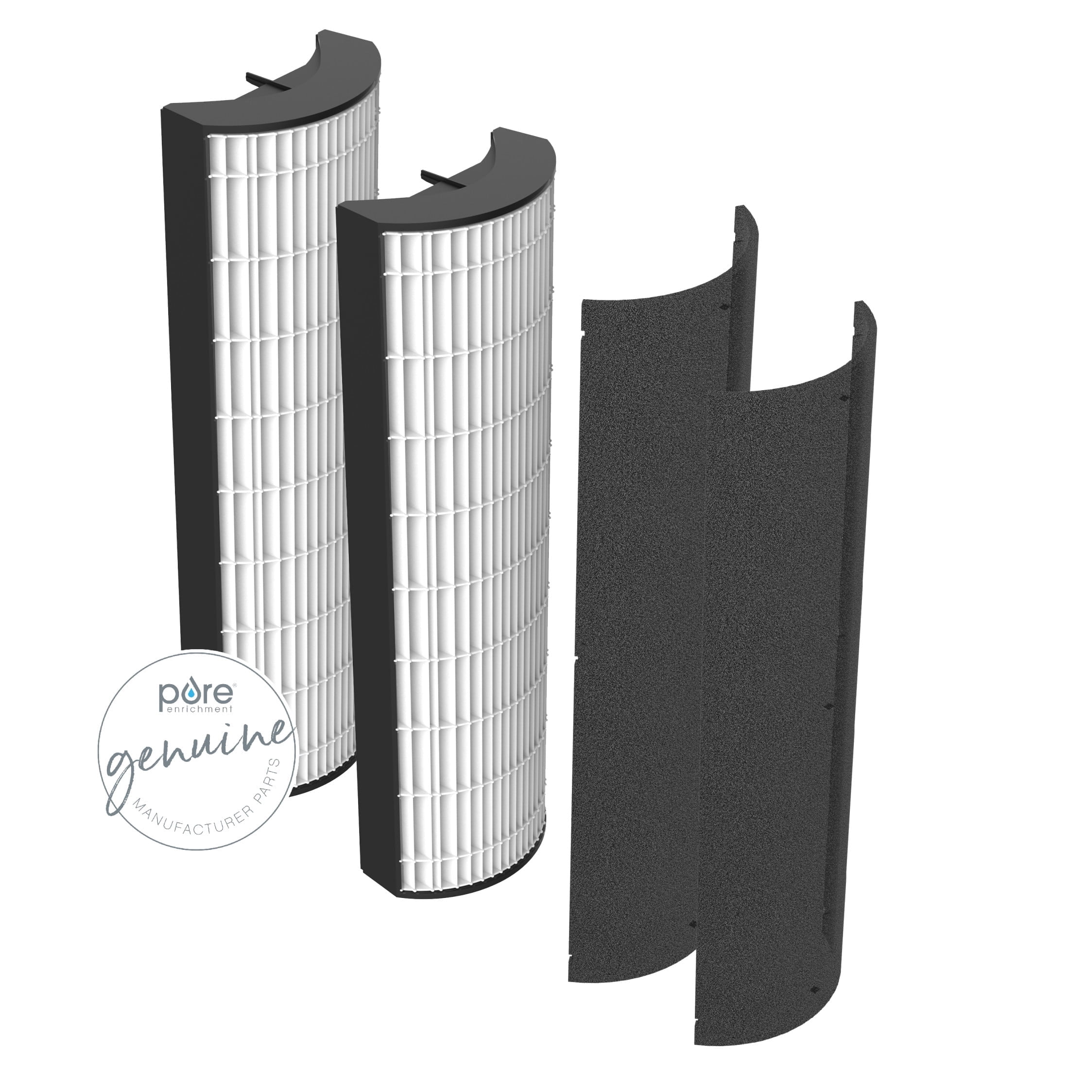Pure Enrichment® Genuine 2-in-1 True HEPA Replacement Filter for the PureZone™ Elite 4-in-1 Air Purifier - 2 Pack (PEAIRTWR)