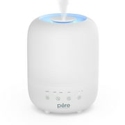 Pure Enrichment HUME Sense Top Fill Humidifier   Large 3L Tank, Auto Mode Humidity Sensor, 3 Mist Settings, Optional Night Light, Optional Aromatherapy, Sleep Mode & Auto Shut-Off