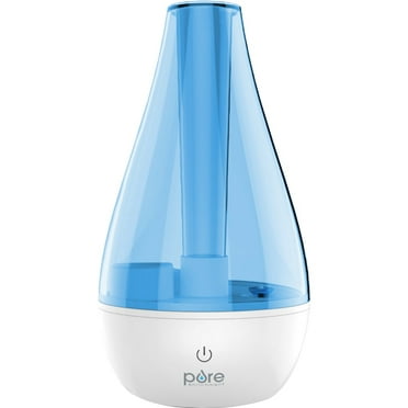 Pure Enrichment MistAire Studio Ultrasonic Cool Mist Humidifier - Compact Overnight Operation for Small Rooms, 2 Mist Settings, Optional Night Light, & Auto Shut-Off - For Offices, Nurseries, & Plants