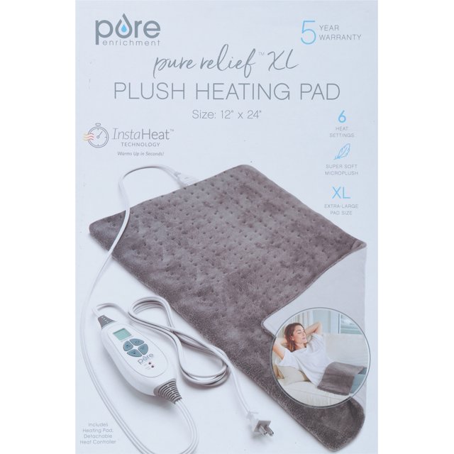 Pure Enrichment Pure Relief Plush Heating Pad XL 1 ea