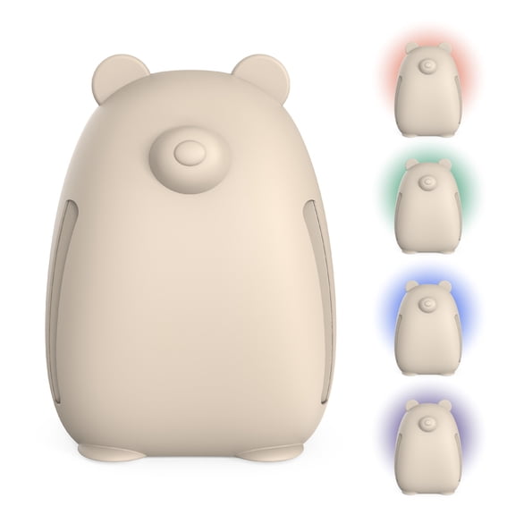 Pure Enrichment PureBaby Kids Bear Air Medium-Large Rooms True HEPA Air Purifier, Sweet Oat