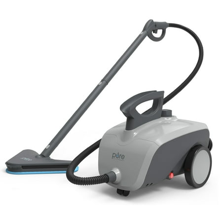 Pure Enrichment PureClean XL Rolling Steam Cleaner – Professional 1.5L Multi-Purpose Heavy Duty Steamer, 17 Accessories, Chemical-Free Deep Cleaning of Floors, Upholstery, Windows, Grout, Cars & More