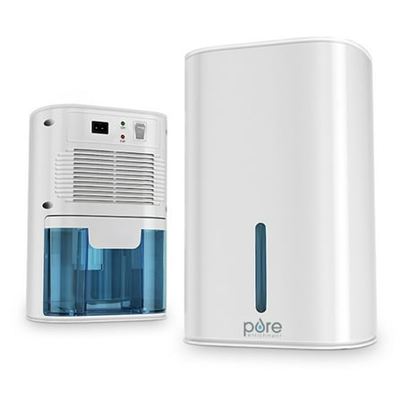 Pure Enrichment PureDry Mini Dehumidifier -  27oz Compact Water Tank Eliminates 300ml/day of Excess Moisture from Closets, Bathrooms, Boats, Kitchens, and Other Small Rooms and Living Spaces
