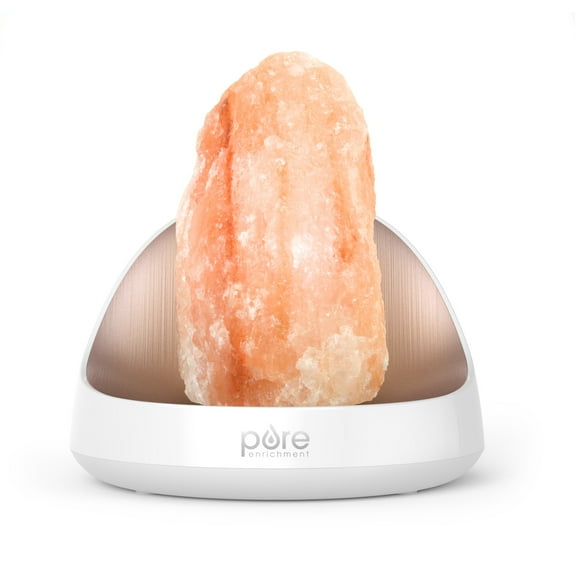 Pure Enrichment PESLTDF PureGlow Crystal Salt Lamp + Diffuser (Large)