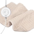 thumbnail image 1 of Pure Enrichment PureRadiance Luxury Heating Pad for Back, Neck, & Shoulder Pain Relief, Patented Design, Soft Faux Fur & Micromink, 6 Heat Settings, Machine Washable, 12”x24” (Golden Sands), 1 of 9