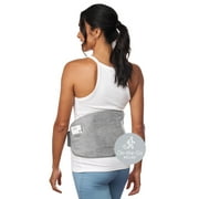 Pure Enrichment PureRelief Cordless Lumbar and Abdominal Heating Wrap - 4 Heat Settings, 2-Hour Portable Use, Optional Hot/Cold Gel Pack, Super-Soft Micromink, and Universal Fit Strap