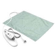 Pure Enrichment PureRelief Express Designer Series Electric Heating Pad - 12  x 15  Fast-Heating with 4 Heat Settings, Machine-Washable Fabric, 2-Hour Auto Safety Shut-Off - Laurel Leaves