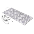 thumbnail image 1 of Pure Enrichment PurePureRelief Express Designer Series Electric Heating Pad - 12” x 24” Fast-Heating with 4 Heat Settings, Machine-Washable Fabric, & 2-Hour Auto Safety Shut-Off - Gray Trellis, 1 of 7