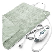 Pure Enrichment PureRelief XL Heating Pad - 12" x 24" Electric Heating Pad for Back Pain, 6 Heat Settings, Soft Machine Wash Fabric, Auto-Off & Moist Heat (Zen 