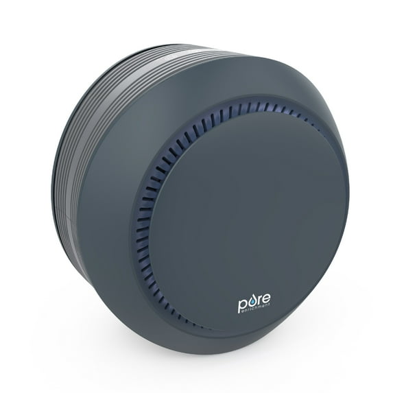 Pure Enrichment PureZone Halo Medium Room Air Purifier, 2 Stage Filtration, Purifies Air of Smoke, Pollen, Dust, and Pet Hair - Easily Fits on Tables, Desks, and Nightstands (Graphite)
