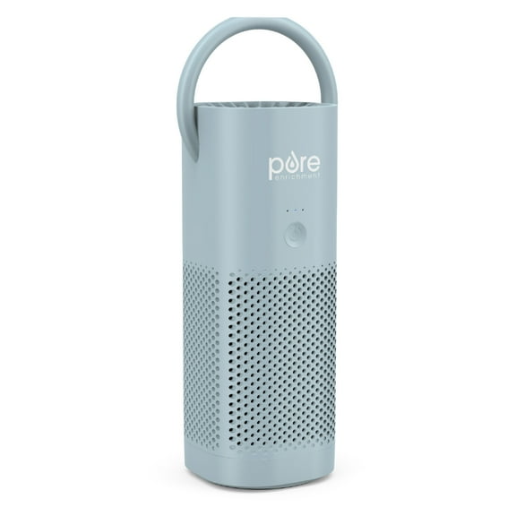 Pure Enrichment PureZone Mini Portable Air Purifier - True HEPA Filter Cleans Air, Helps Alleviate Allergies, Eliminates Smoke & More — Ideal for Traveling, Home, and Office Use (Starlight Blue)