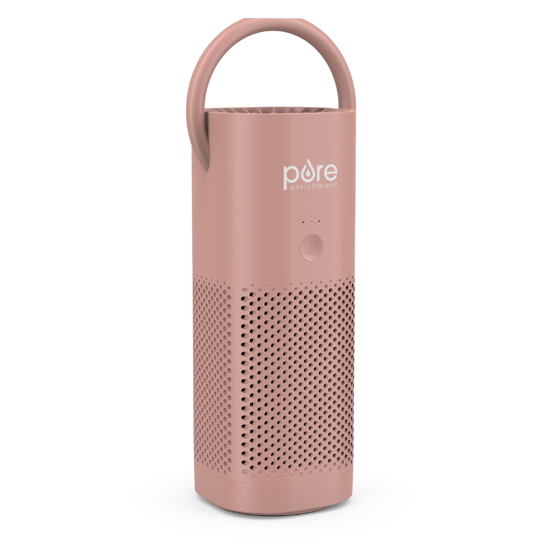 Pure Enrichment PureZone Mini Portable Air Purifier - Cordless True HEPA Filter Cleans Air & Eliminates 99.97% of Dust, Odors, & Allergens Close to You - Cars, School, & Office (Blush)