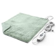 thumbnail image 1 of Pure Enrichment WeightedWarmth Extra-Wide Weighted Heating Pad for Back, Shoulder, & Joint Relief, 3.5 lbs, 6 Heat Settings, Microplush, Machine Washable, 2 Hr Auto Shut-Off, 20”x24” (Jade), 1 of 8