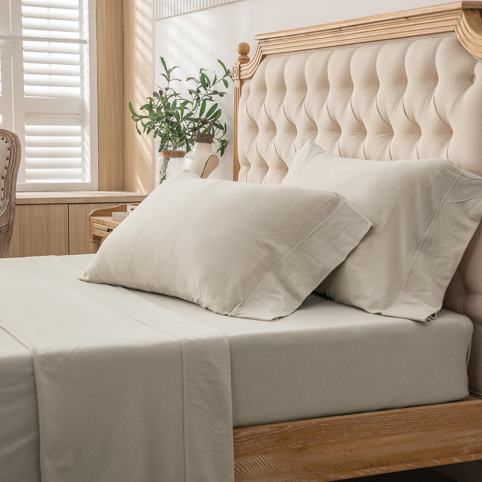 Pure Era 100 Jersey Cotton Flat Sheet/Top Sheet Only Super Soft