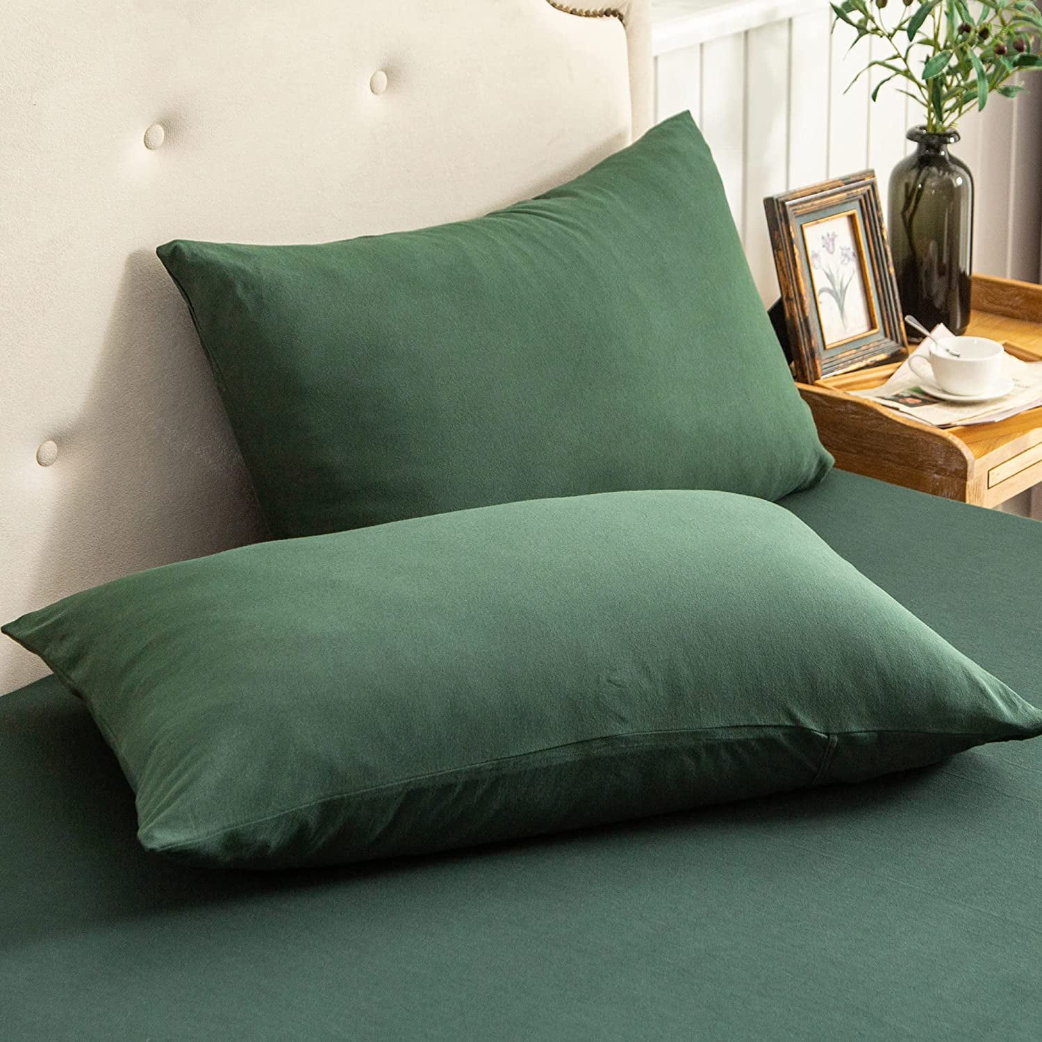 Pure Era 100 TShirt Jersey Knit Cotton Pillowcases Super Soft