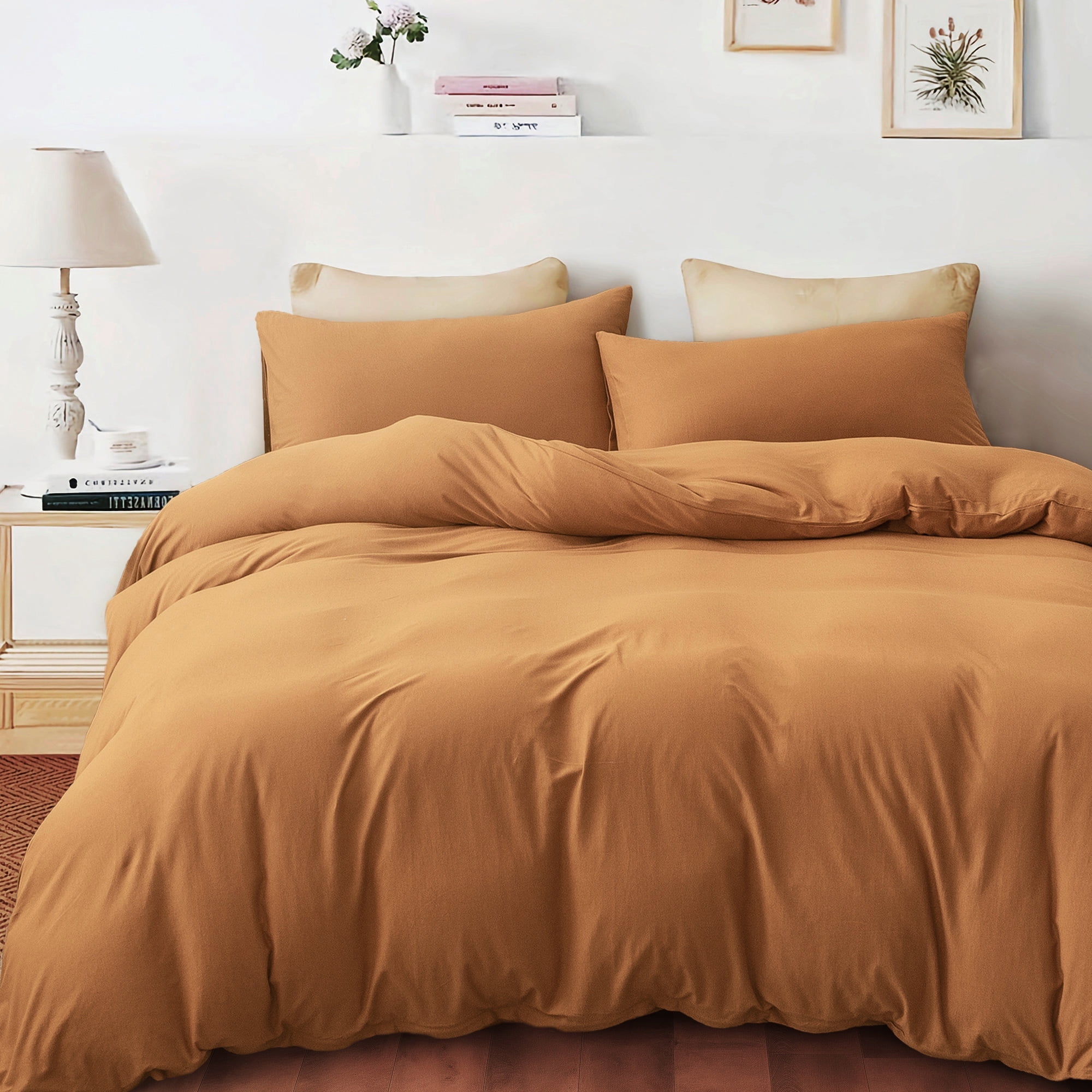 tobacco colored bedding Parachute Garment Dyed Linen Box Quilt