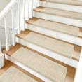 thumbnail image 1 of Pure Era Bullnose Carpet Stair Treads Protector Cover 9" x 30" Indoor Non Slip Self Adhensive Set of 12,Beige, 1 of 9