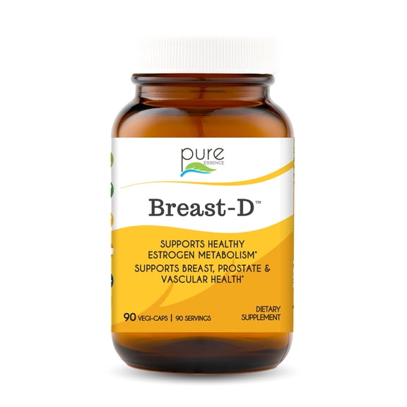 Pure Essence Labs Breast-D - Breast Health Support Capsules, 90 Count