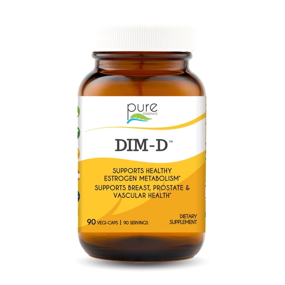 Pure Essence Labs DIM-D - Hormone Balance Support Capsules, 90 Count