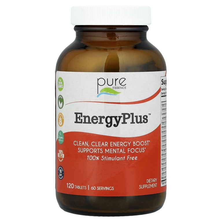 Pure Essence Labs EnergyPlus 120 Tabs - Herbal Minerals, Gluten