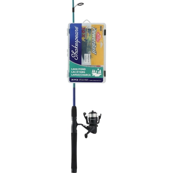 Pure Fishing Shakespeare Lake & Pond Fishing Rod & Reel - Single Pack
