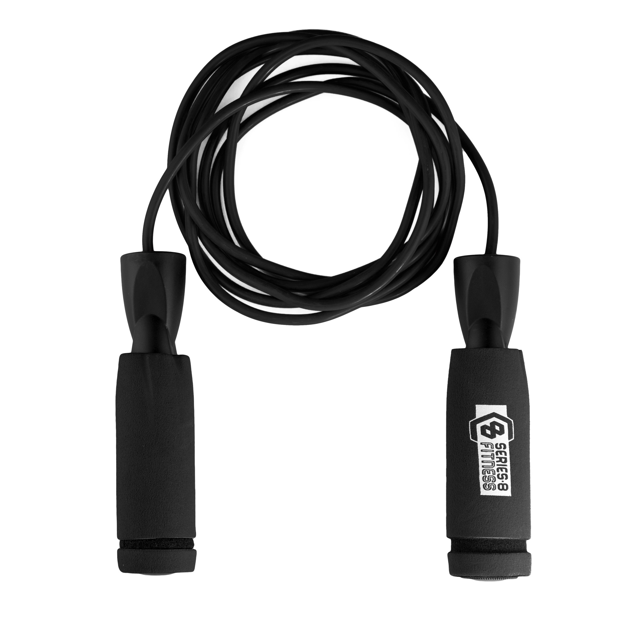 Pure Fitness 9 FT Weighted Jump Rope (Black)