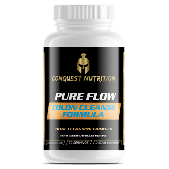 Conquest Nutrition Pure Flow Colon Cleanse Formula - 60 Veggie Capsules
