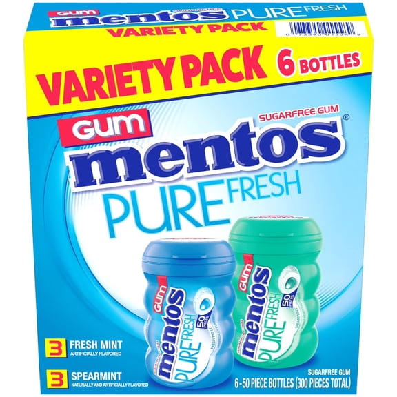 Pure Fresh Sugar-Free Chewing Gum Variety Pack, 50 Pieces