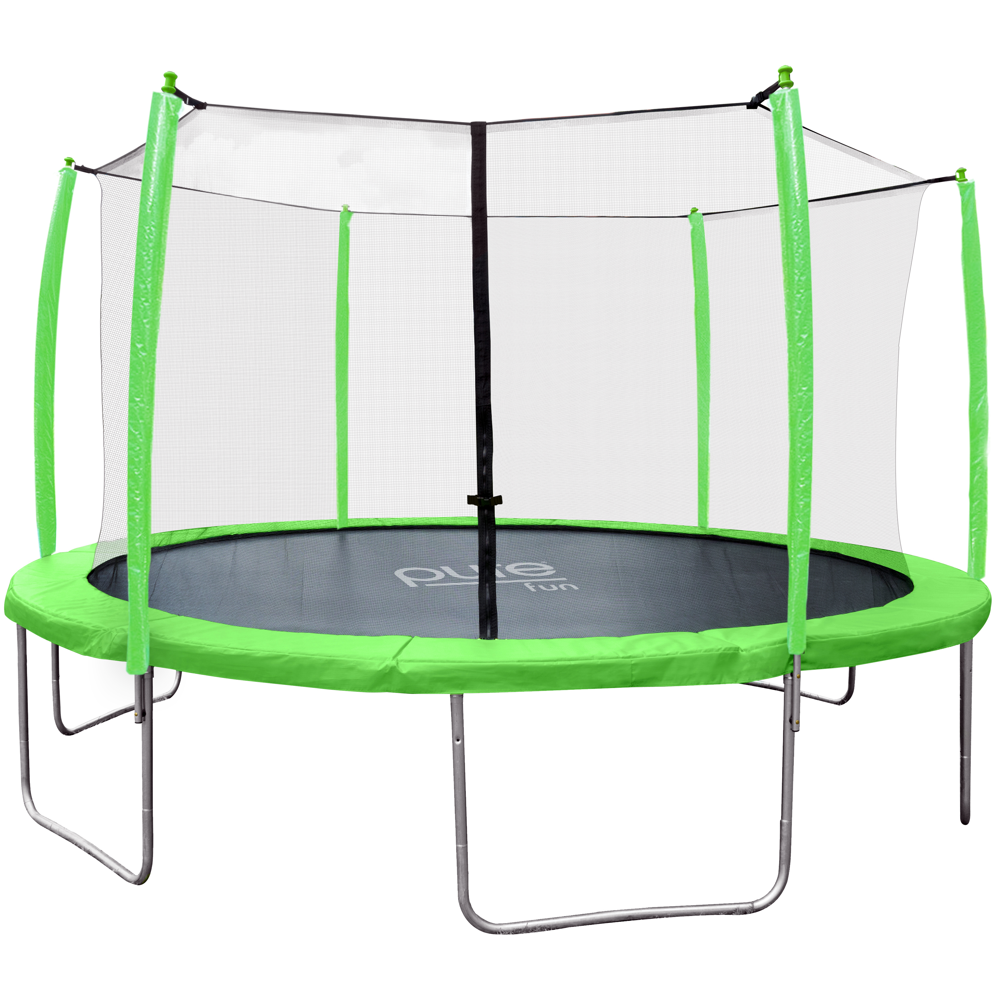 Pure Fun 15ft Supa-Bounce Trampoline with Safety Enclosure, 320lb
