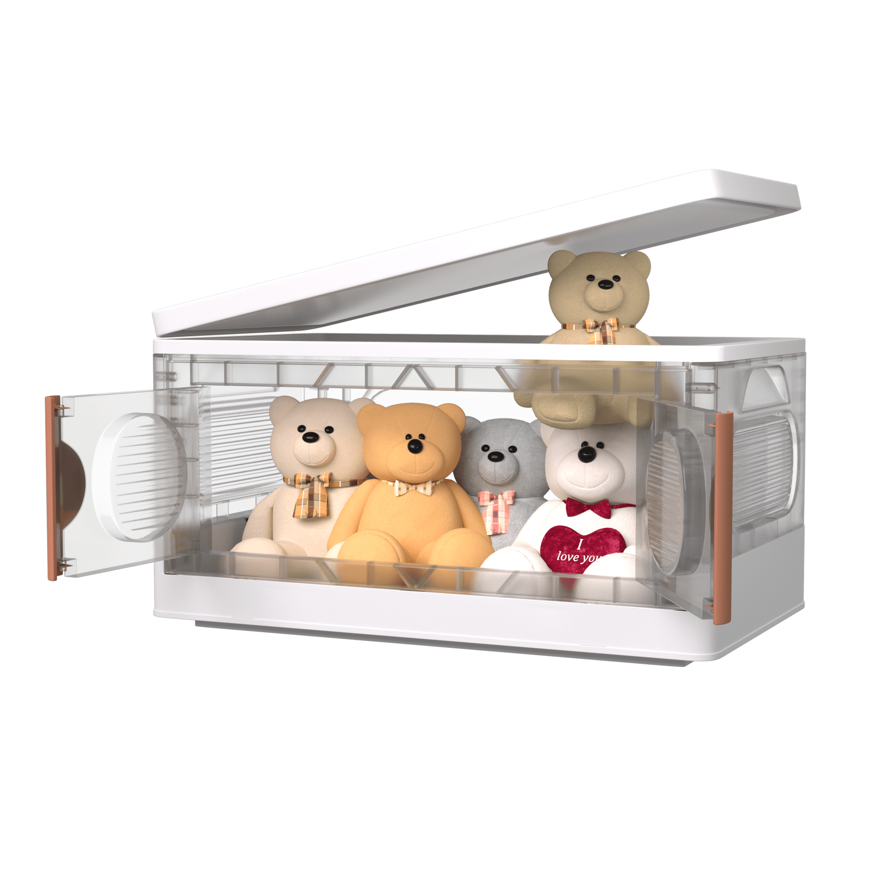 Pure Future10.5 Gal Collapsible Storage Bins with Lids, 42Qt Foldable