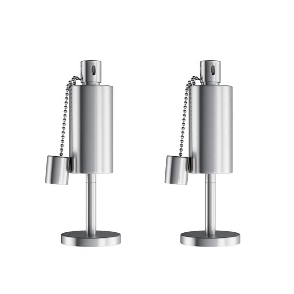 Pure Garden 10.5-Inch Table Torch Lamp 2-Pack - Fiberglass Wick Flame Light