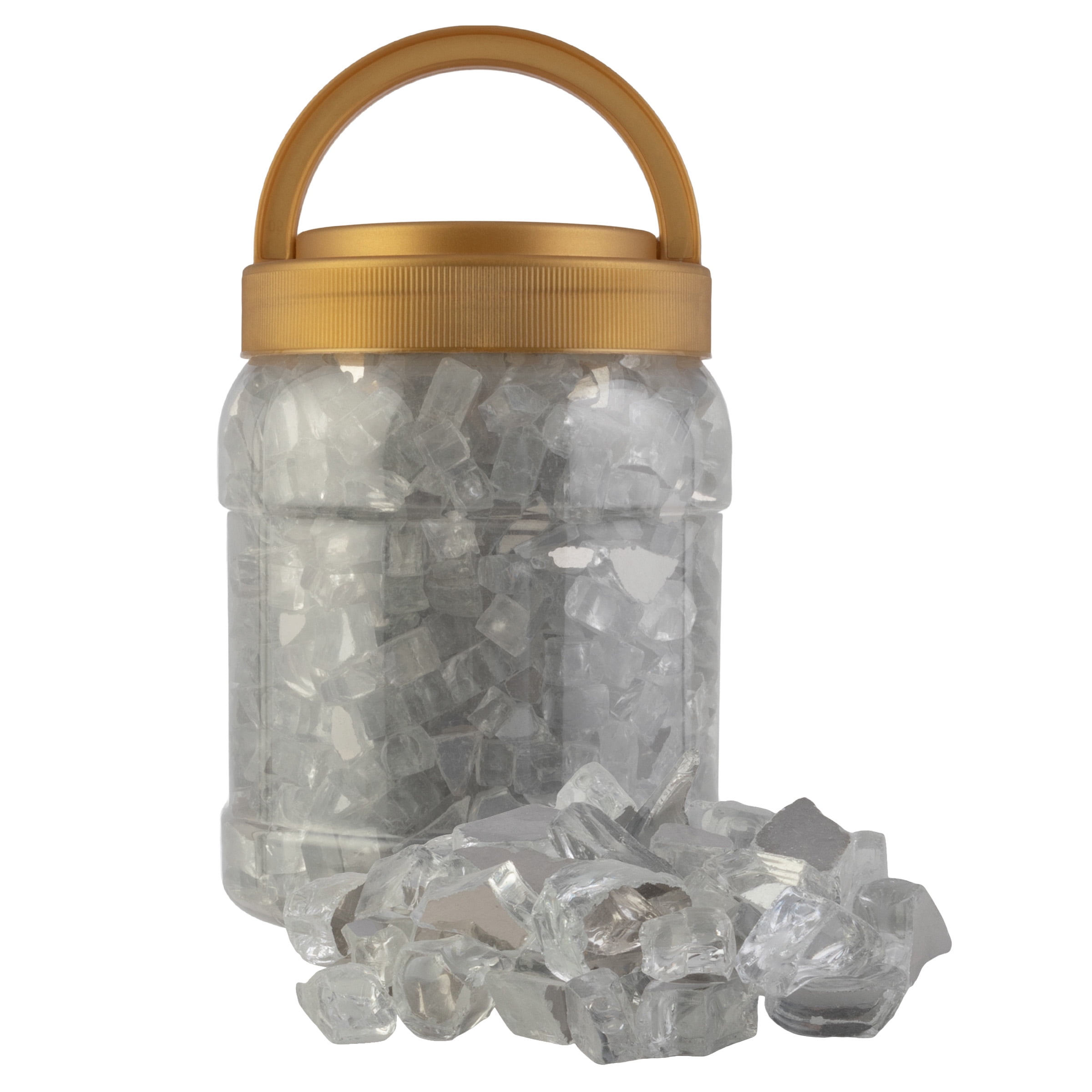Clear Tempered Glass Rocks for Fire Pit and Decor