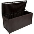 thumbnail image 1 of Pure Garden 113-Gallon Outdoor Storage Box - Durable Resin Deck Box, Brown, 1 of 9