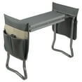 thumbnail image 1 of Pure Garden 2-in-1 Garden Kneeler & Stool – Folding Bench with EVA Pad & Tool Pouches, Gray/Tan, 1 of 14